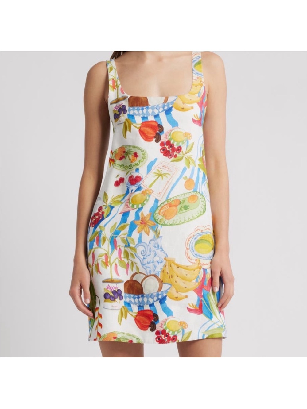 NWT FARM Rio Fresh Table
Linen Minidress